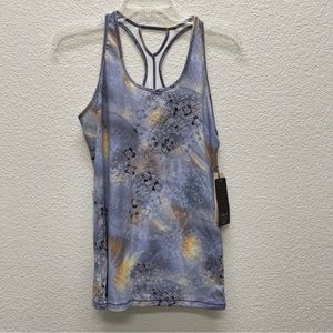 Calia by Carrie Underwood Womens Medium Move Tank Top Urban Mosaic NWT Blue Gray